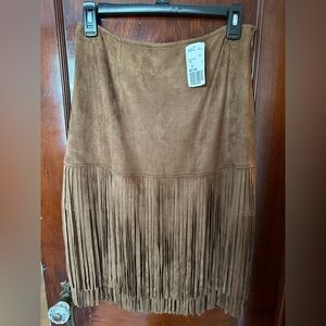 Western fringe skirt